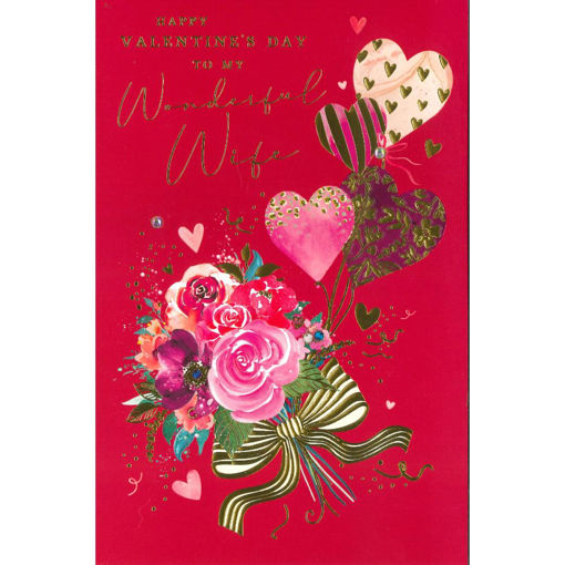 Picture of HAPPY VALENTINES DAY WONDEFUL WIFE CARD